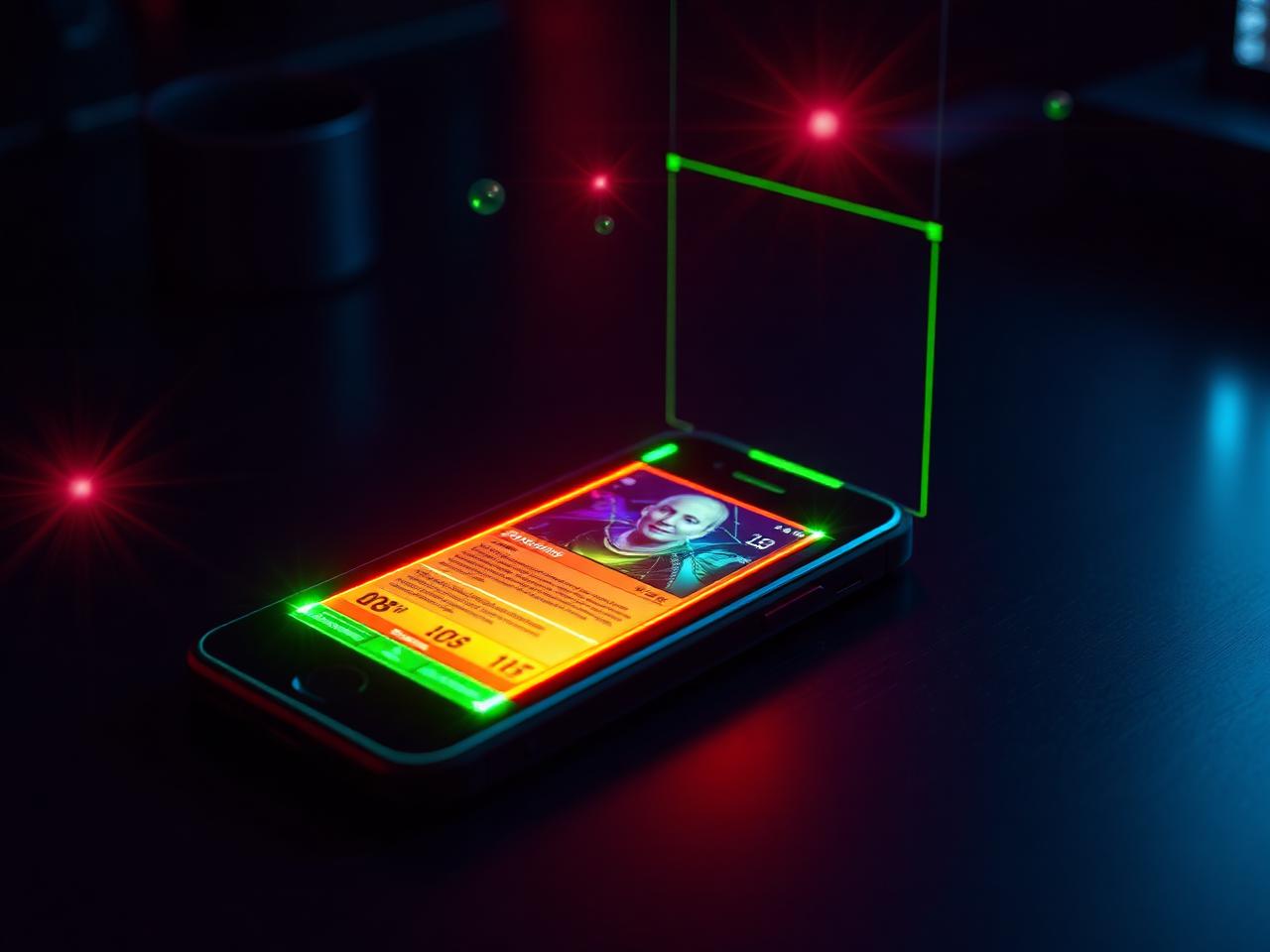 Card scanner in action